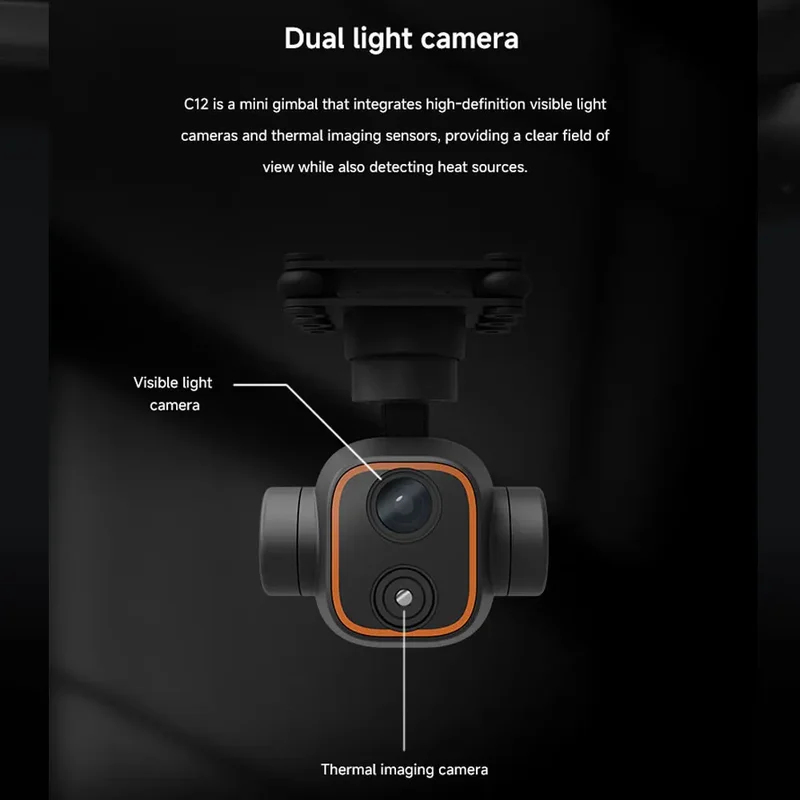 Skydroid C12 2K HD Thermal Ima - Thermal Imager Drone Gimbal ulasan dan harga