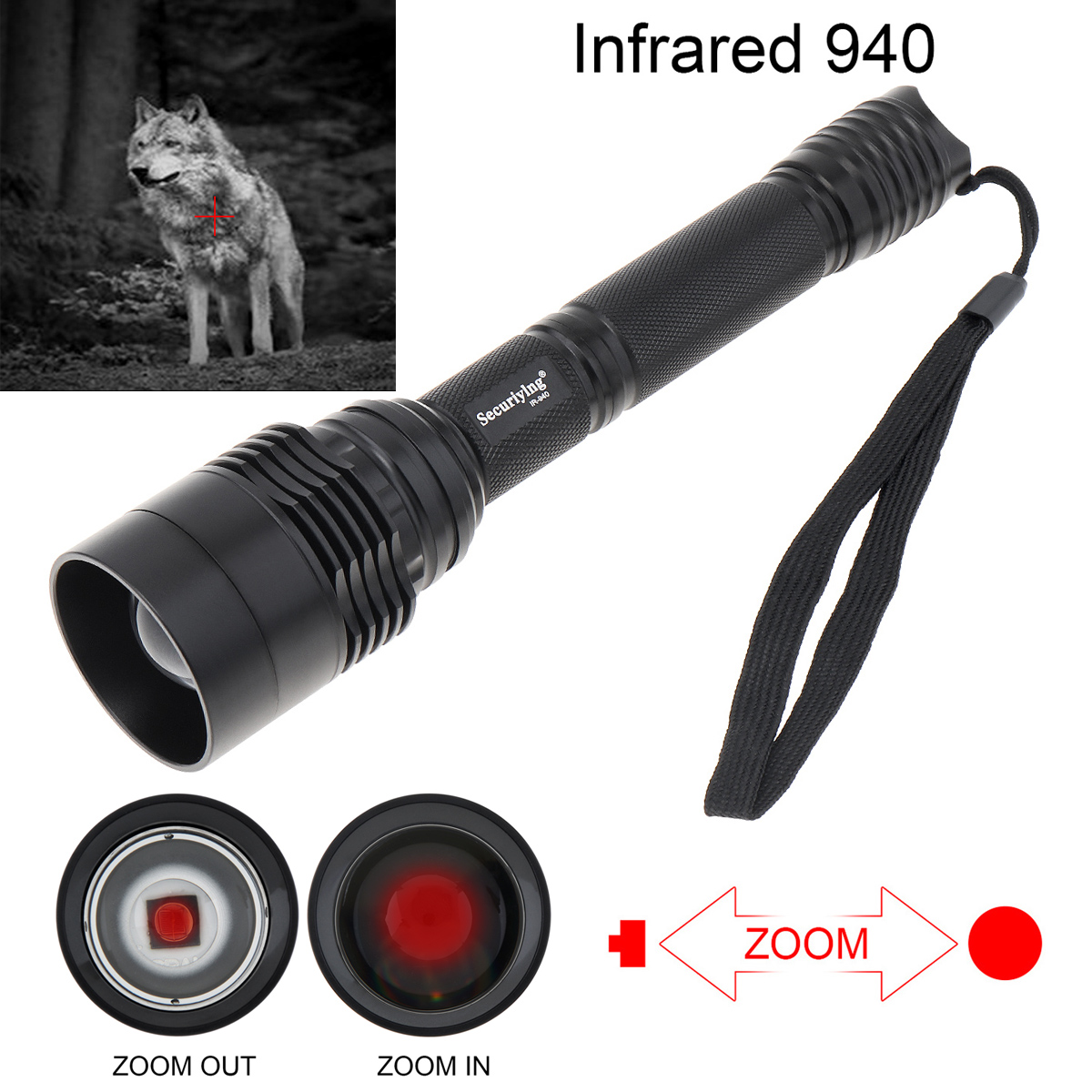 10W IR 940nm T50 Infrared Flas - Hunting Thermal Imaging Scope ulasan dan harga